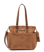 Carina Tote Bag - Honey Vegan Suede - [OUTLET FINAL SALE]