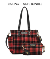Carina Tote Bag - Tartan Rouge Wool