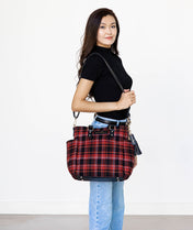 Carina Tote Bag - Tartan Rouge Wool