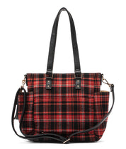 Carina Tote Bag - Tartan Rouge Wool - [OUTLET FINAL SALE]