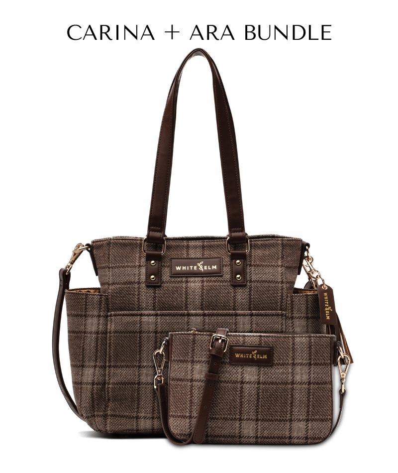 Carina Tote Bag - Uptown Check Wool