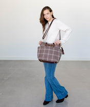Carina Tote Bag - Uptown Check Wool