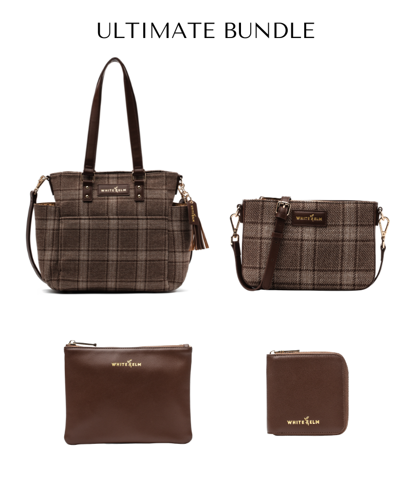 Carina Tote Bag - Uptown Check Wool