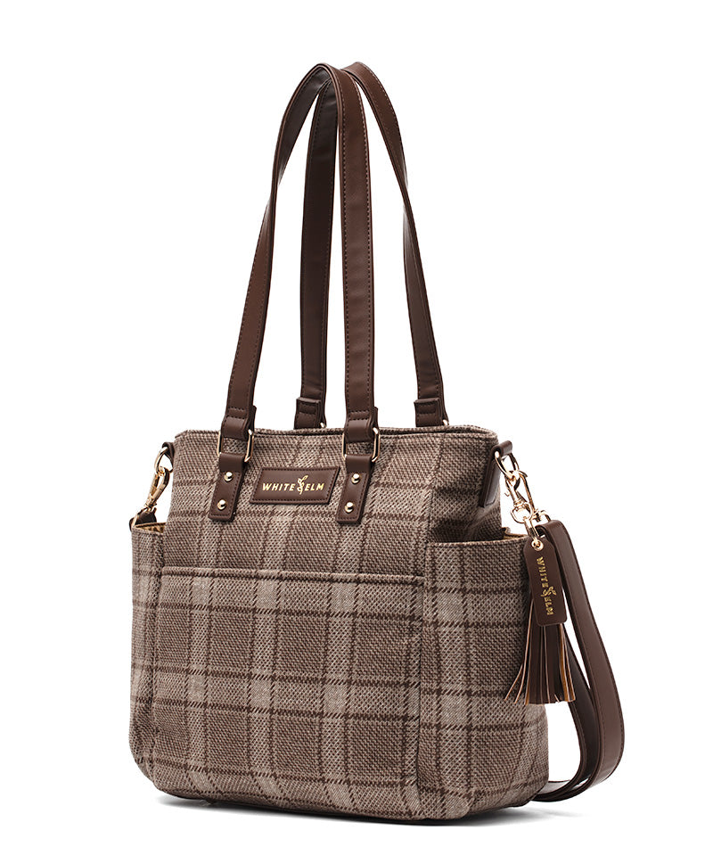 Carina Tote Bag - Uptown Check Wool