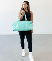 Carmen Mesh Tote - Aqua Mint