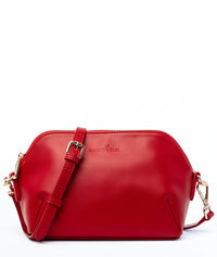 Rosette Crossbody - Crimson Red