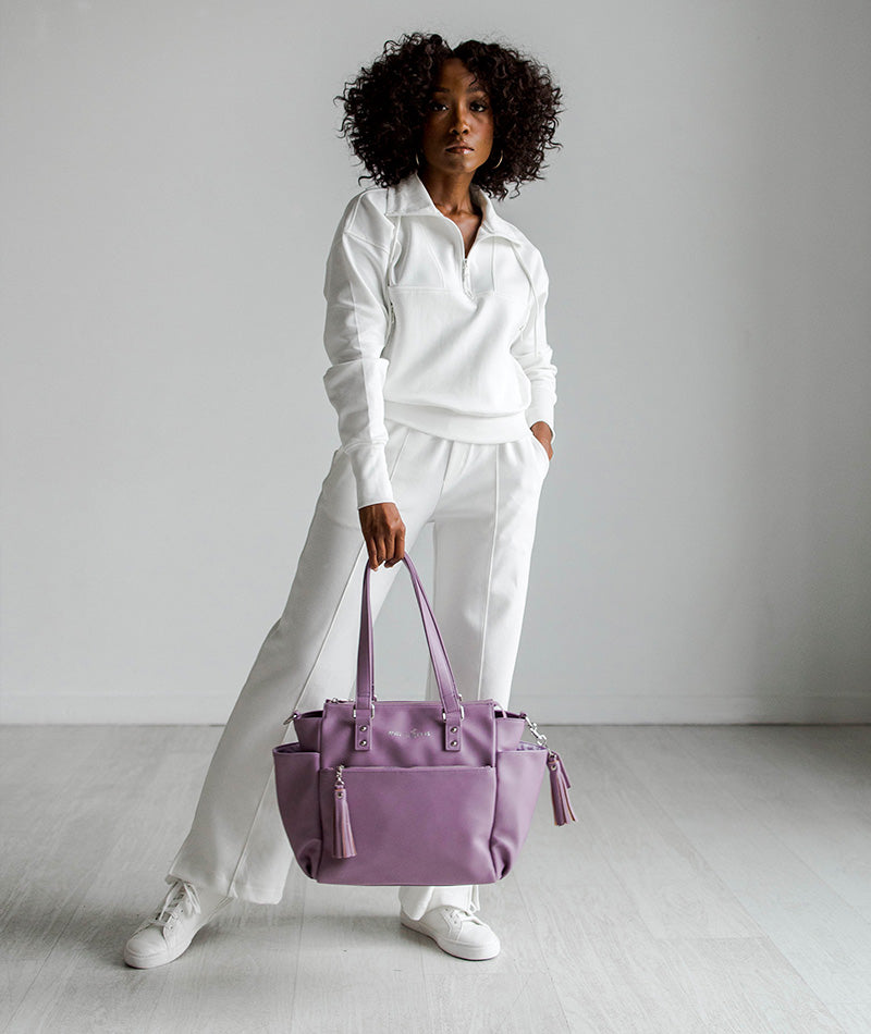 Gemini Mini Convertible Backpack - Heather Purple