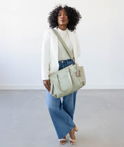 Gemini Mini Convertible Backpack - Sage Green