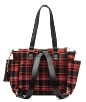 Gemini Mini Convertible Backpack - Tartan Rouge Wool