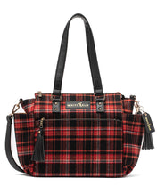 Gemini Mini Convertible Backpack - Tartan Rouge Wool