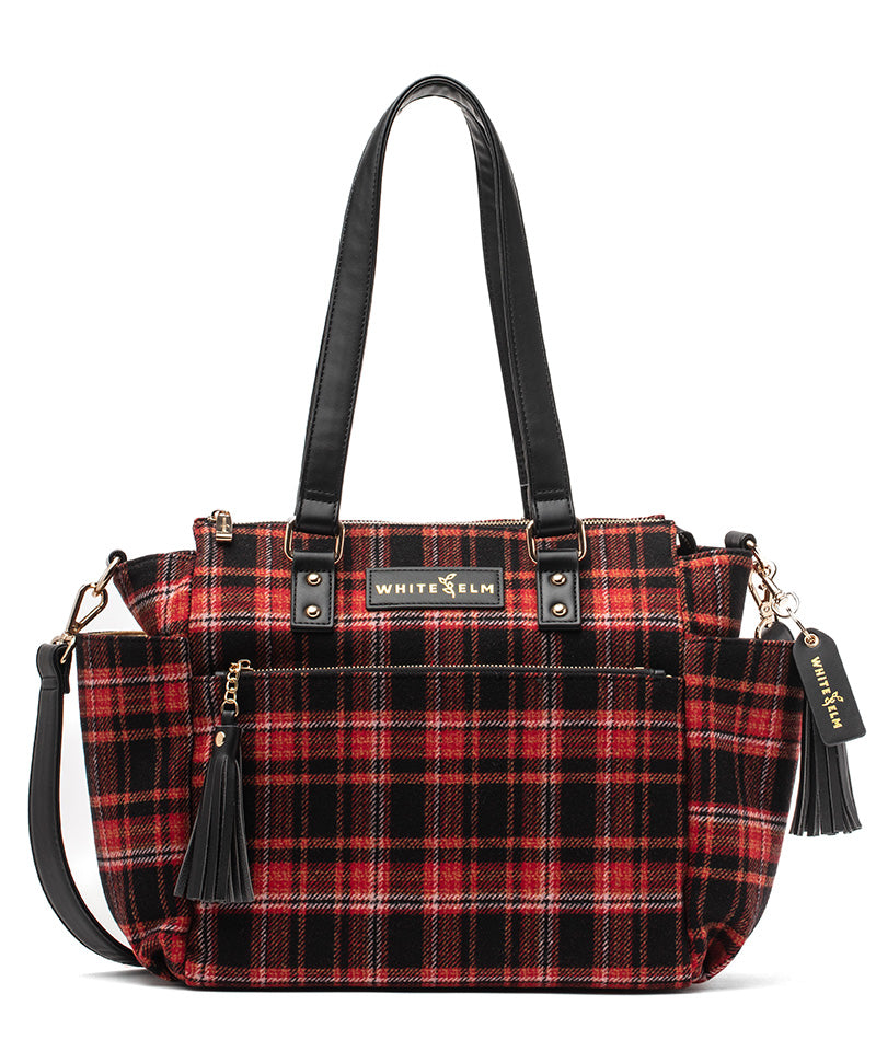 Gemini Mini Convertible Backpack - Tartan Rouge Wool