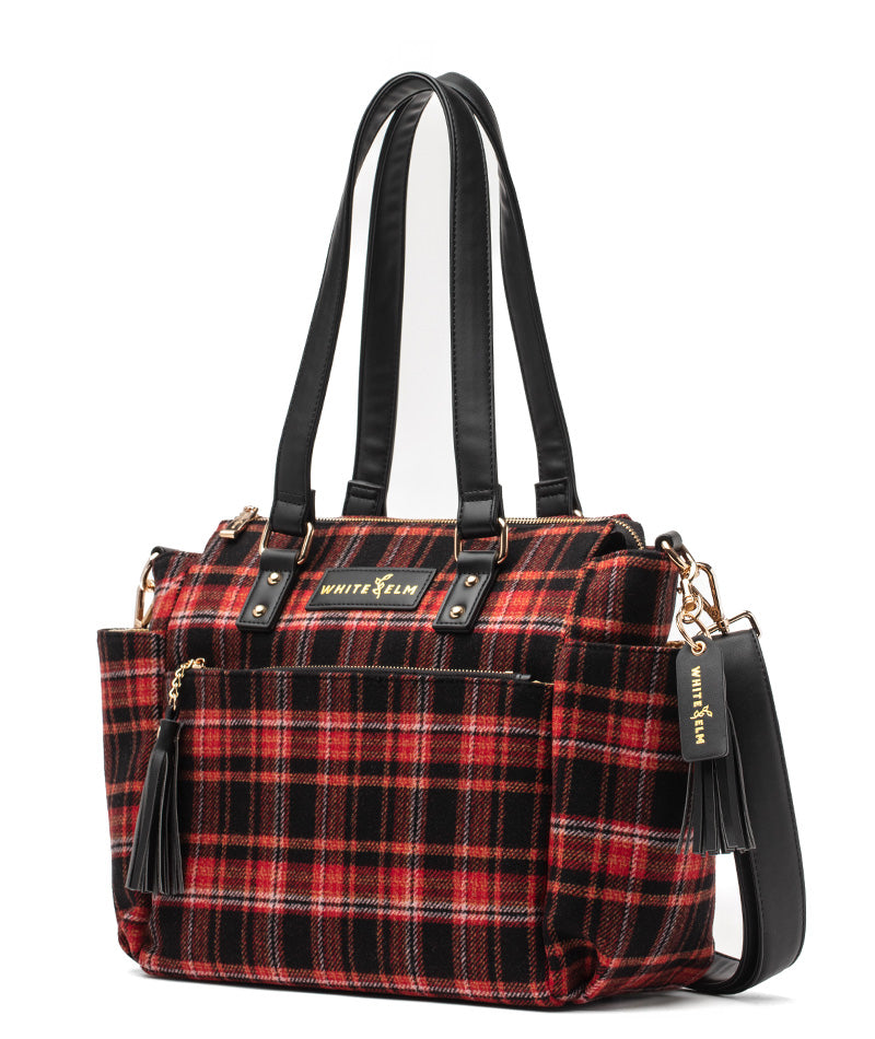 Gemini Mini Convertible Backpack - Tartan Rouge Wool