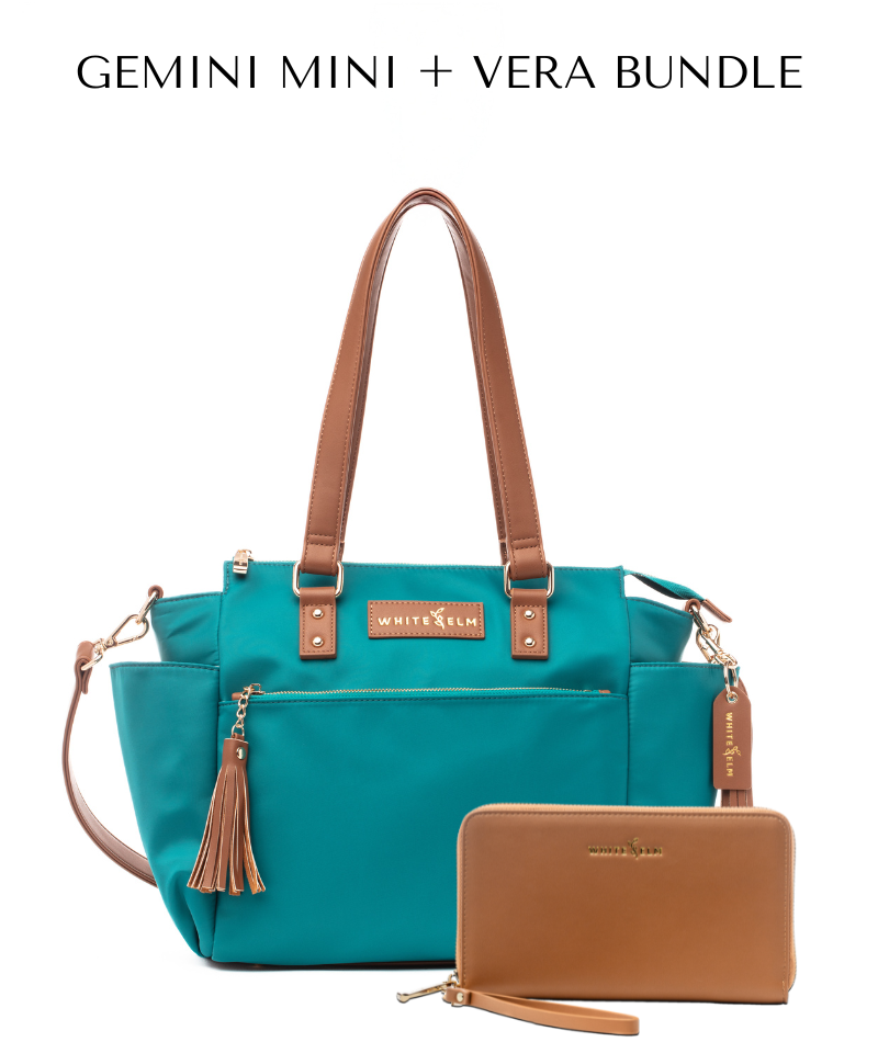 Gemini Mini Convertible Backpack - Cabo Teal Nylon  - [OUTLET RETIRED FINAL SALE]