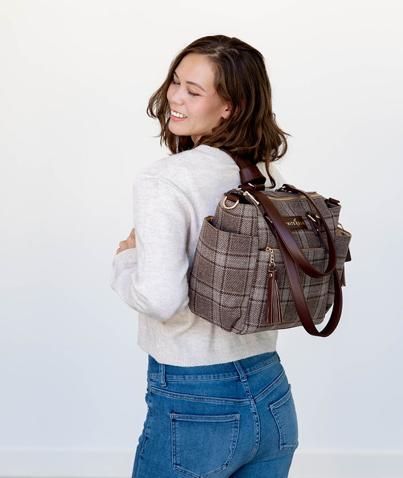 Gemini Mini Convertible Backpack - Uptown Check Wool