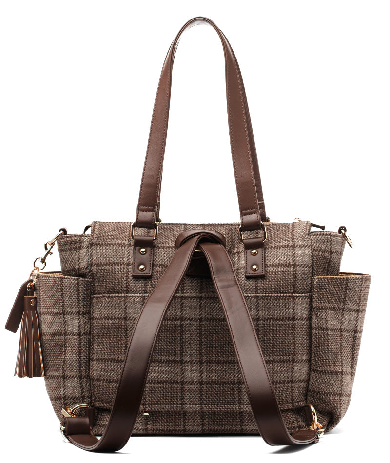 Gemini Mini Convertible Backpack - Uptown Check Wool