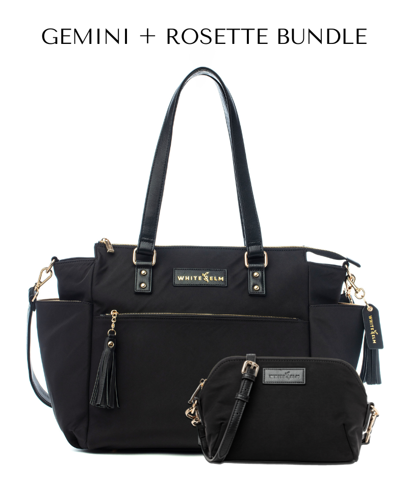 Gemini Convertible Backpack Tote in Black Nylon | White Elm Vegan Bags Gemini Convertible Backpack Tote in Black Nylon | White Elm Vegan Bags