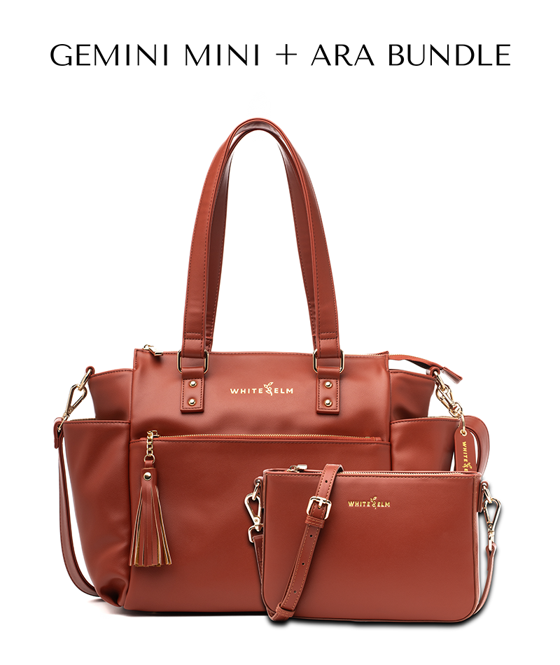Gemini Mini Convertible Backpack - Terracotta