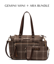 Gemini Mini Convertible Backpack - Uptown Check Wool