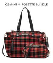 Gemini Convertible Backpack - Tartan Rouge Wool