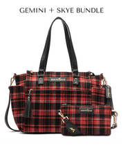 Gemini Convertible Backpack - Tartan Rouge Wool - [OUTLET FINAL SALE]