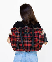 Gemini Convertible Backpack - Tartan Rouge Wool - [OUTLET FINAL SALE]