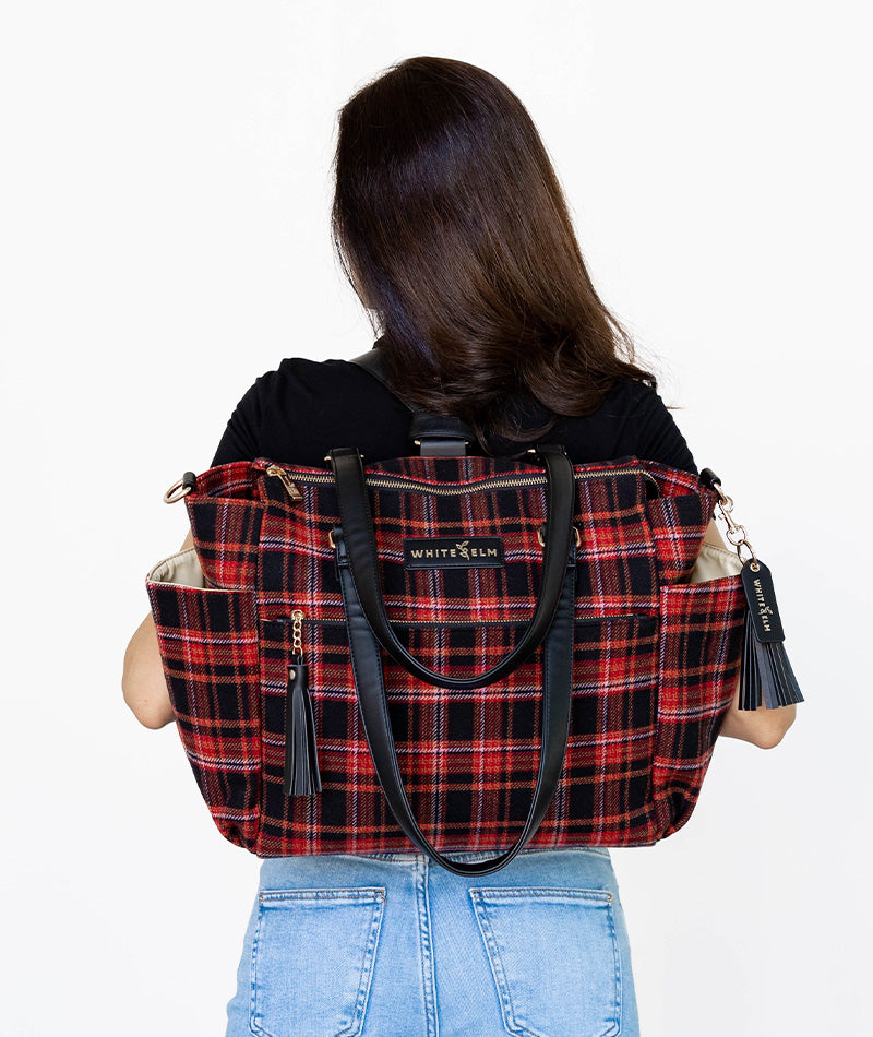 Gemini Convertible Backpack - Tartan Rouge Wool
