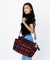 Gemini Convertible Backpack - Tartan Rouge Wool