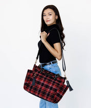 Gemini Convertible Backpack - Tartan Rouge Wool - [OUTLET FINAL SALE]