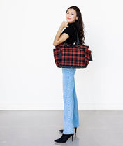 Gemini Convertible Backpack - Tartan Rouge Wool