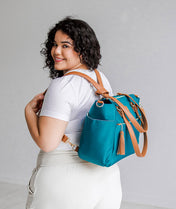 Gemini Convertible Backpack - Cabo Teal Nylon