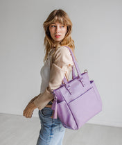 Carina Tote Bag - Heather Purple
