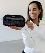 Ivy Mesh Pouch- Black