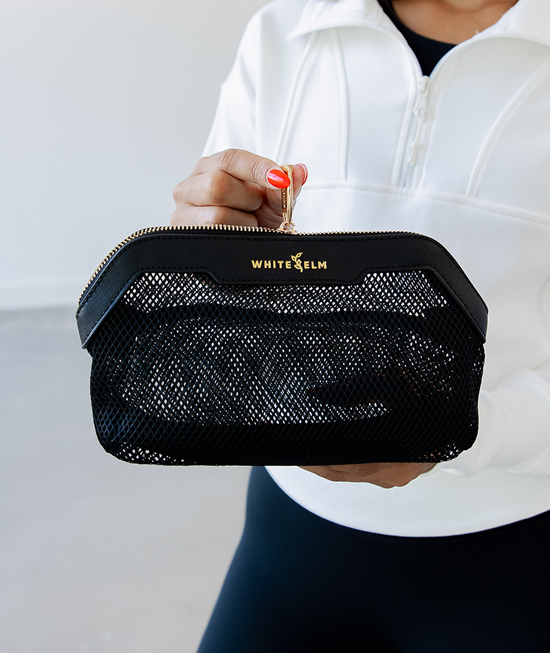 Ivy Mesh Pouch- Black