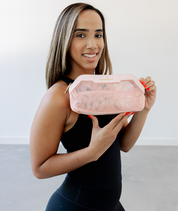 Ivy Mesh Pouch- Tea Rose
