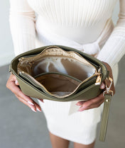 Ara Convertible Crossbody Clutch - Olive