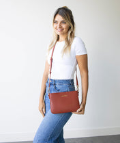 Ara Convertible Crossbody Clutch - Terracotta