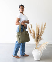 Carina Tote Bag - Olive - [OUTLET RETIRED FINAL SALE]