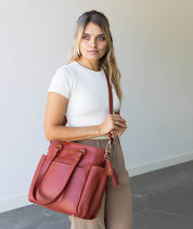 Carina Tote Bag - Terracotta - [OUTLET FINAL SALE]