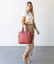 Carina Tote Bag - Terracotta - [OUTLET FINAL SALE]