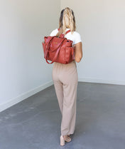 Gemini Mini Convertible Backpack - Terracotta