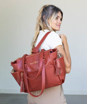 Gemini Mini Convertible Backpack - Terracotta