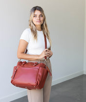 Gemini Mini Convertible Backpack - Terracotta