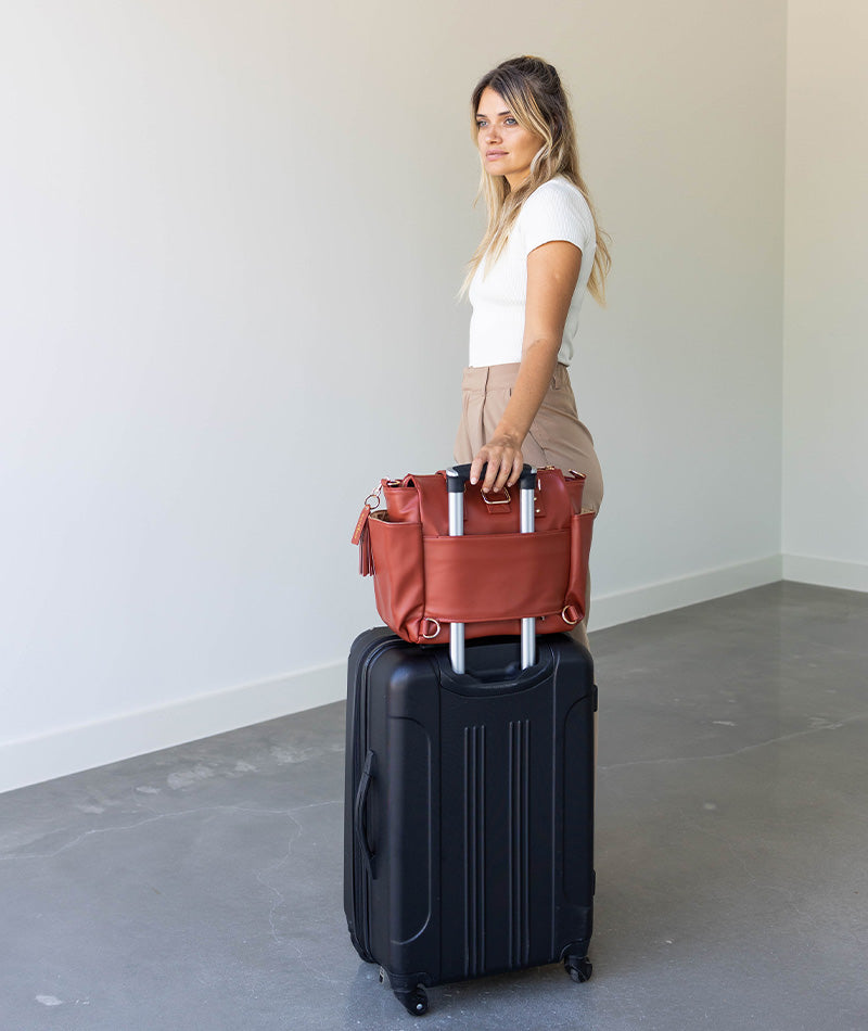 Gemini Mini Convertible Backpack - Terracotta