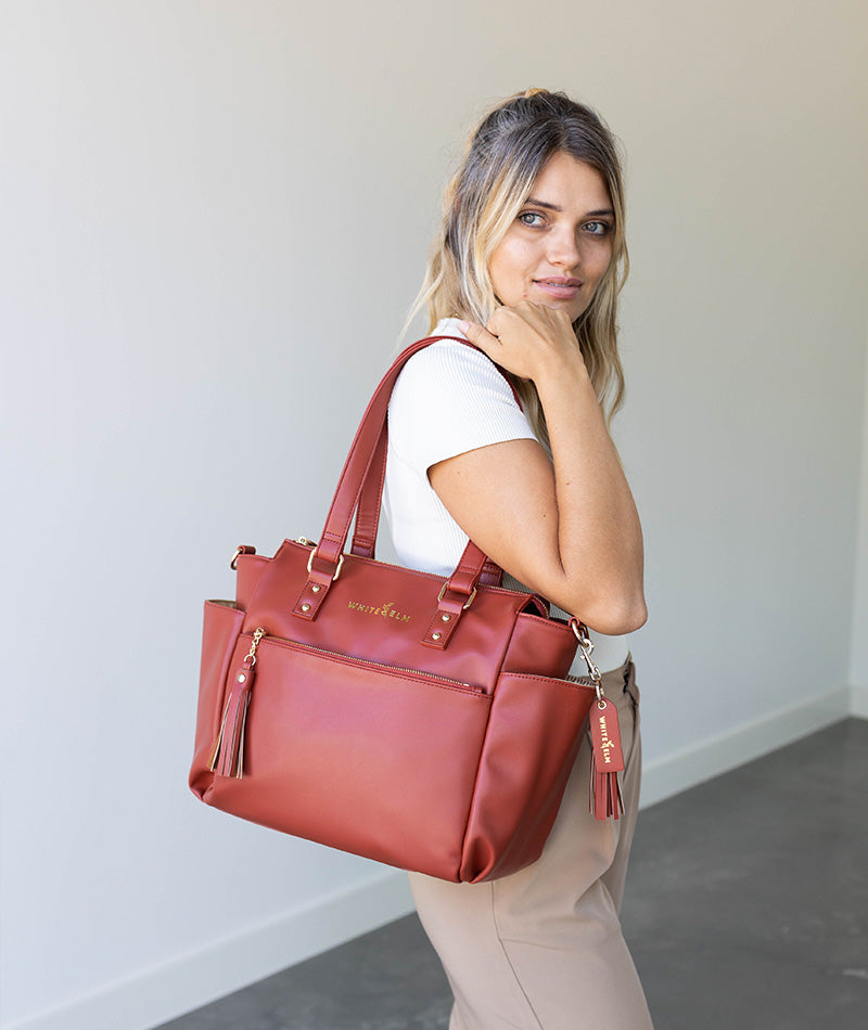 Gemini Mini Convertible Backpack - Terracotta