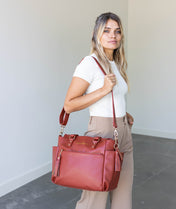 Gemini Mini Convertible Backpack - Terracotta