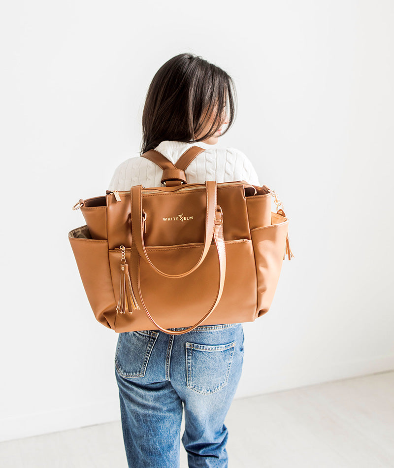 Gemini Convertible Backpack - Caramel