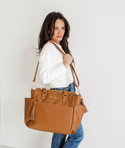 Gemini Convertible Backpack - Caramel