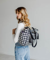 Gemini Convertible Backpack - Houndstooth