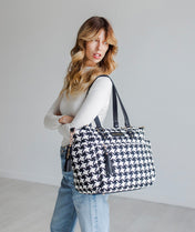 Gemini Convertible Backpack - Houndstooth