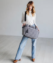 Gemini Convertible Backpack - Houndstooth